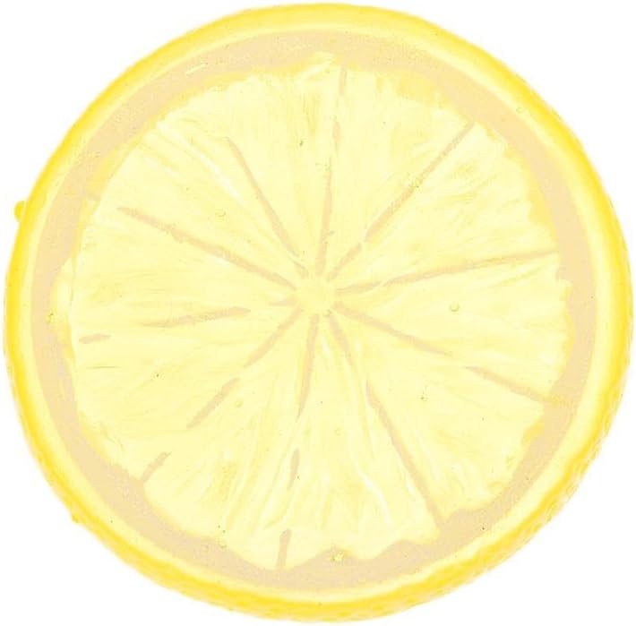 40Pcs Yellow Artificial Lemon Slices Decor
