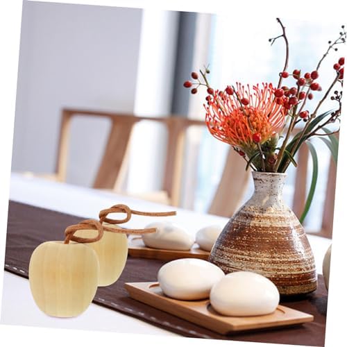4pcs Unpainted Wooden Fruit Ornaments DIY Kit for Home and Kitchen