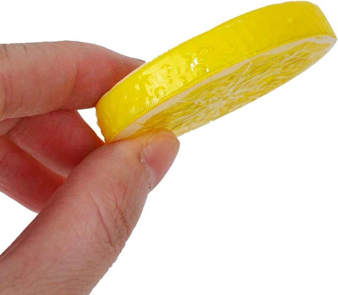 30 pcs Artificial Yellow Lemon Slices for Home Decor
