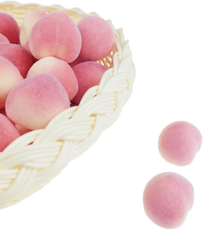 30 cm Mini Fake Peaches Artificial Fruit Decoration 30pcs
