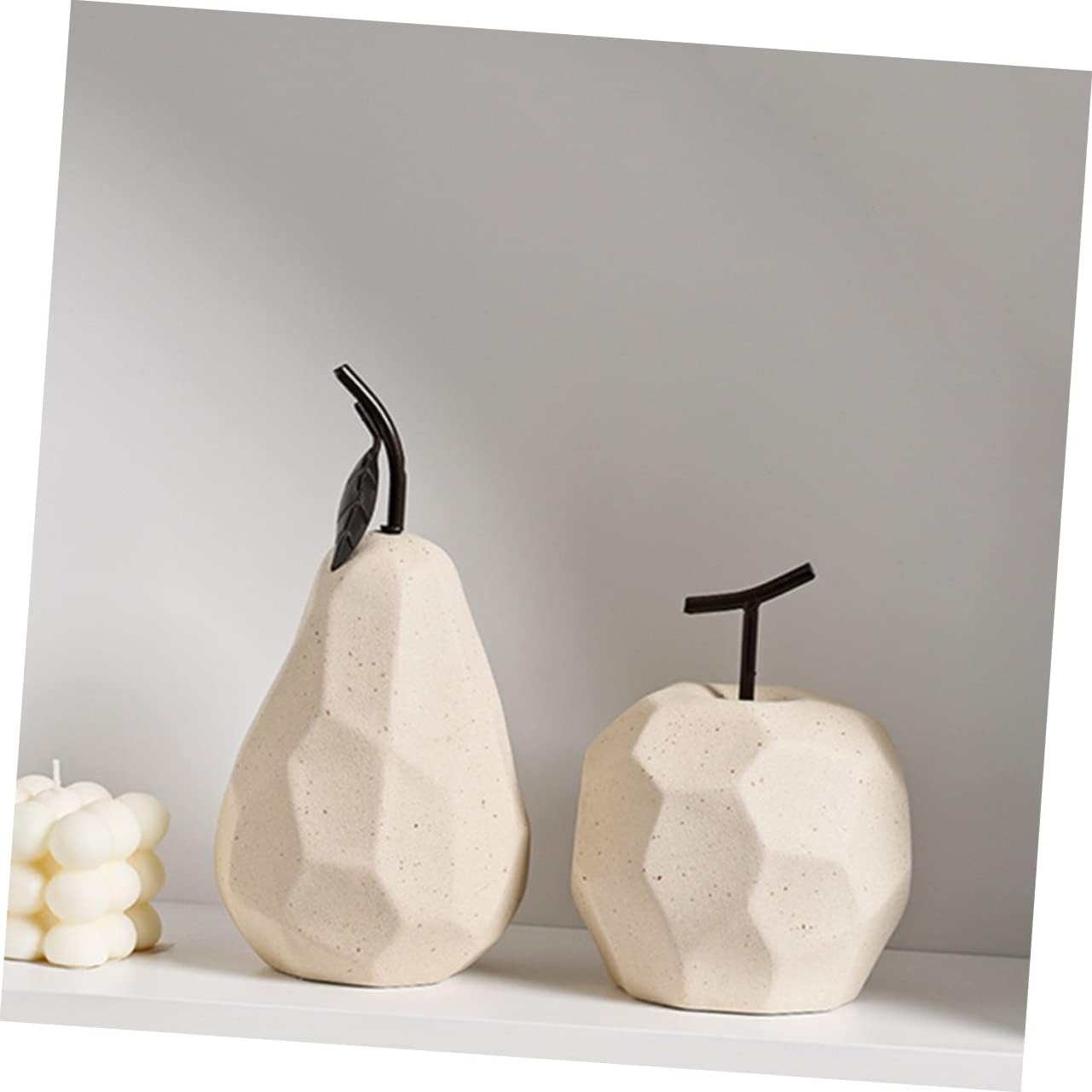 Cabilock Geometric Pear Ceramic Decor for Home