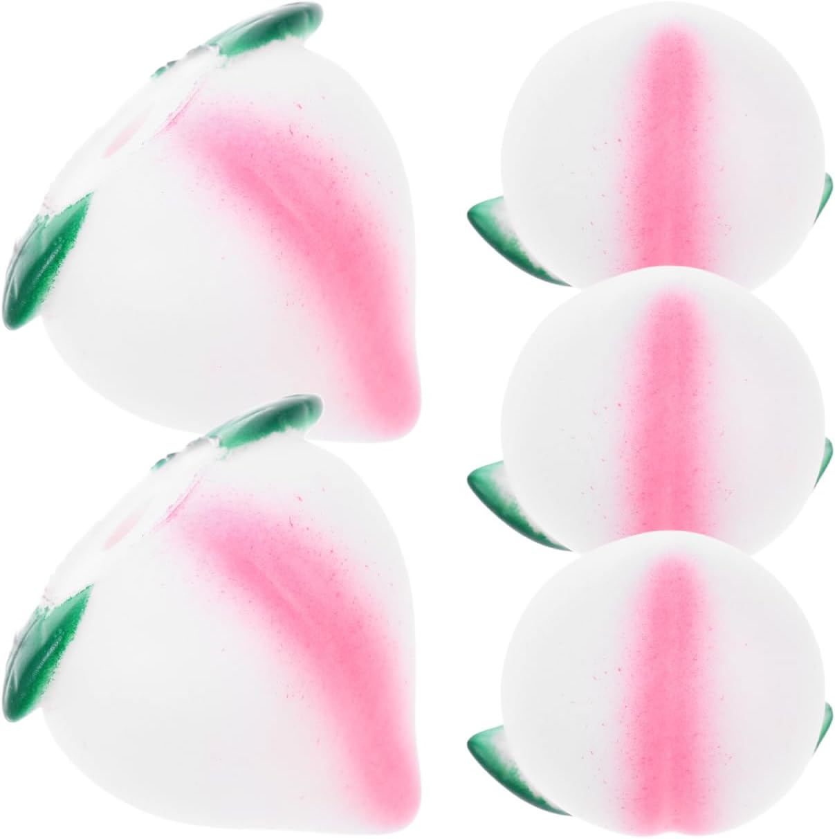 ARTIBETTER 5pcs Lifelike Peach Photography Prop Artificial Decorations