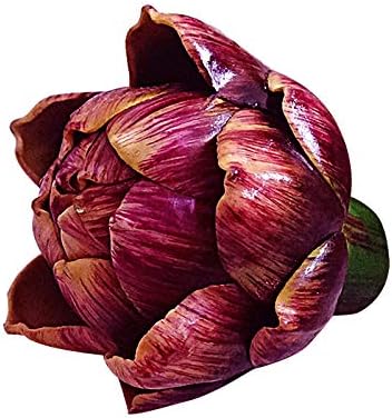 Artificial Artichoke Decor Purple Large Set of 6