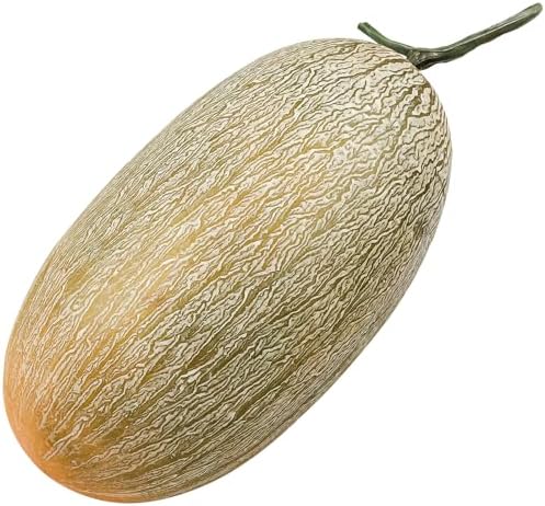 Folmywy Realistic Fake Cantaloupe 12 Inch Decoration