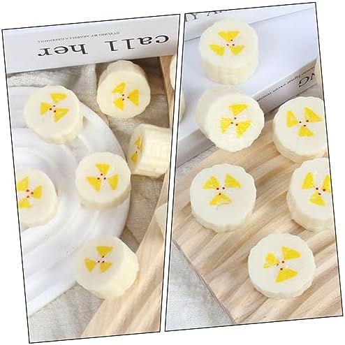 10pcs Lifelike Fake Bananas Artificial Banana Slices Decor