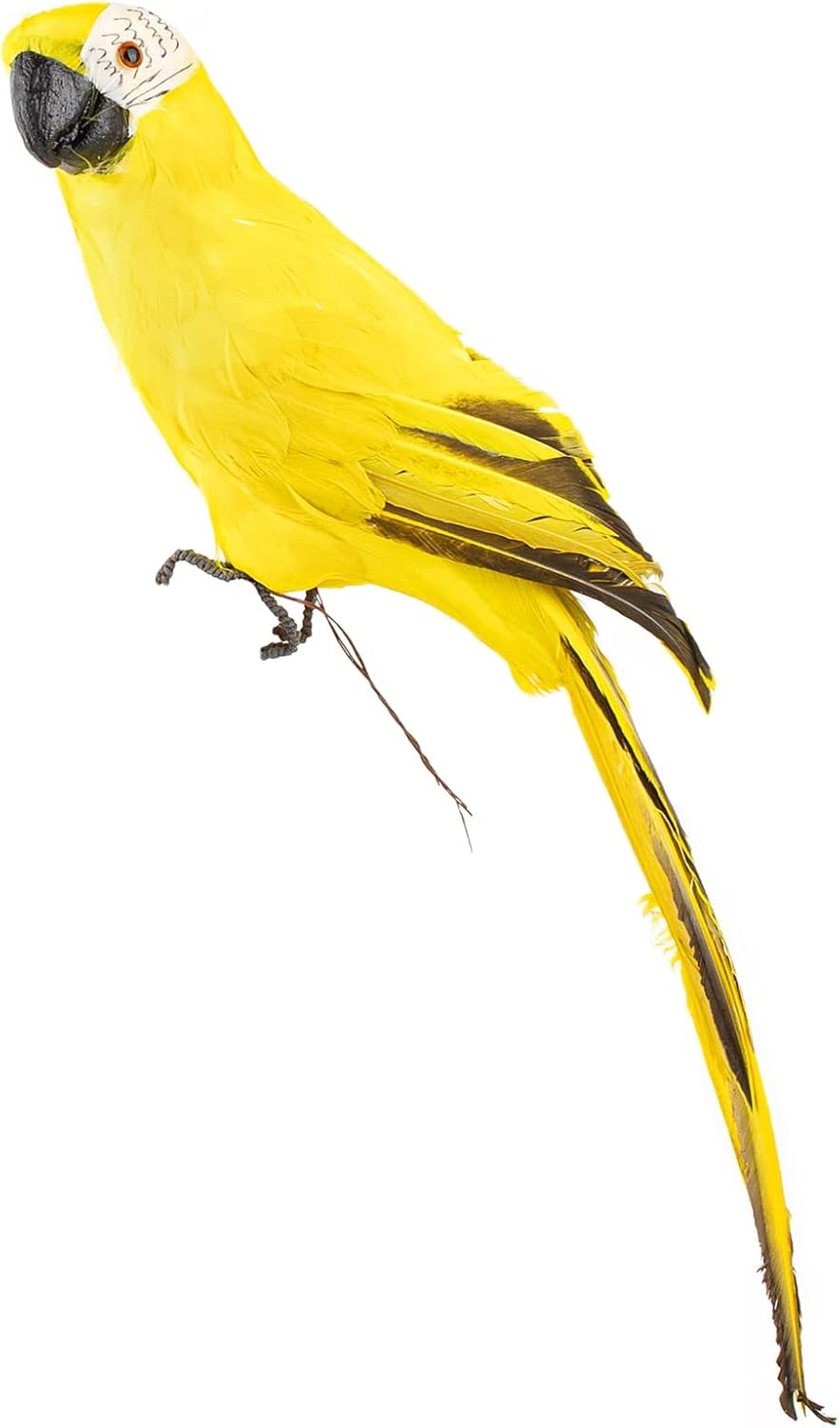 AUEAR 177 Inch Yellow Artificial Parrot Decor