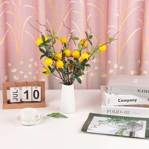 Gresorth Yellow Mini Lemon Artificial Decoration 5pcs