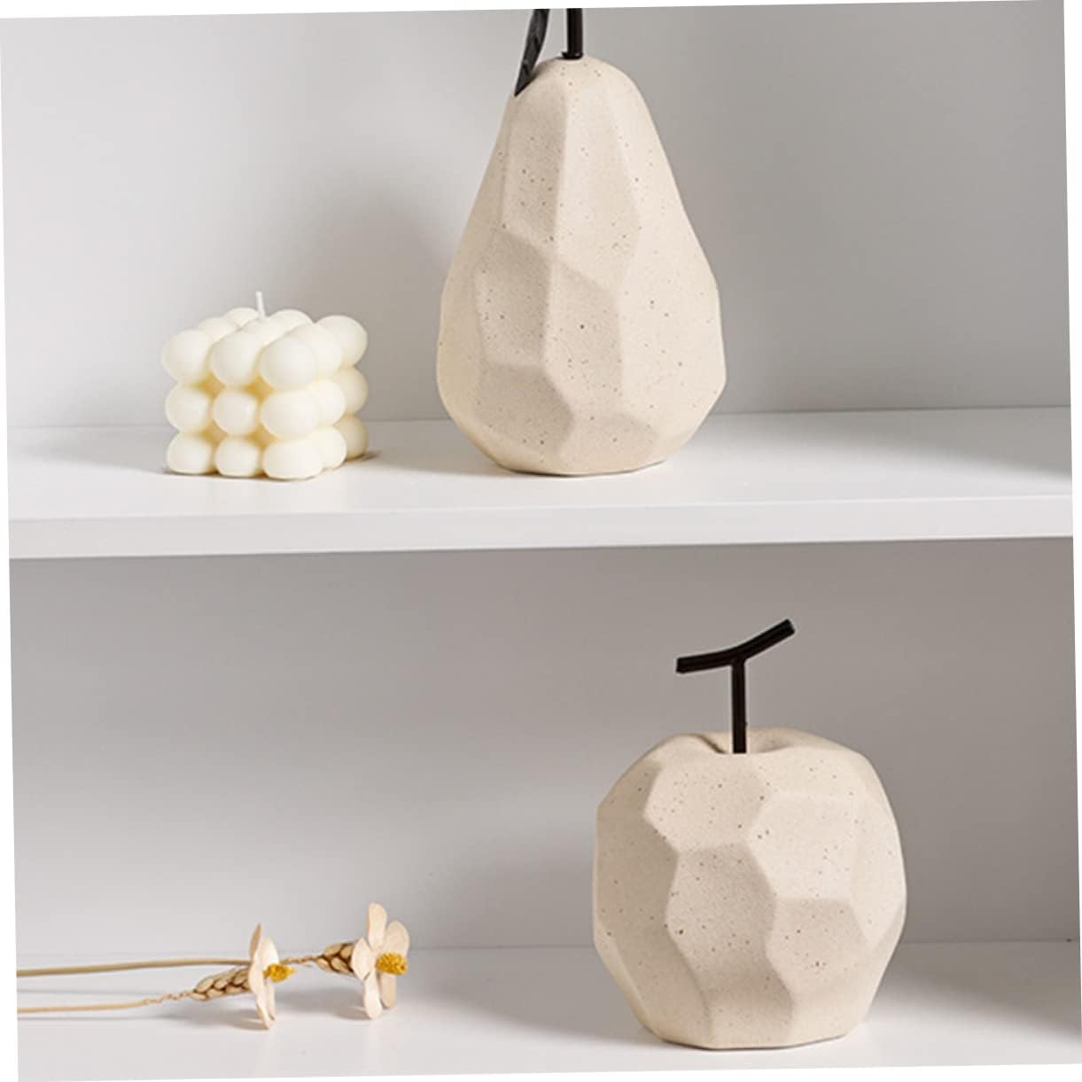 Cabilock Geometric Pear Ceramic Decor for Home