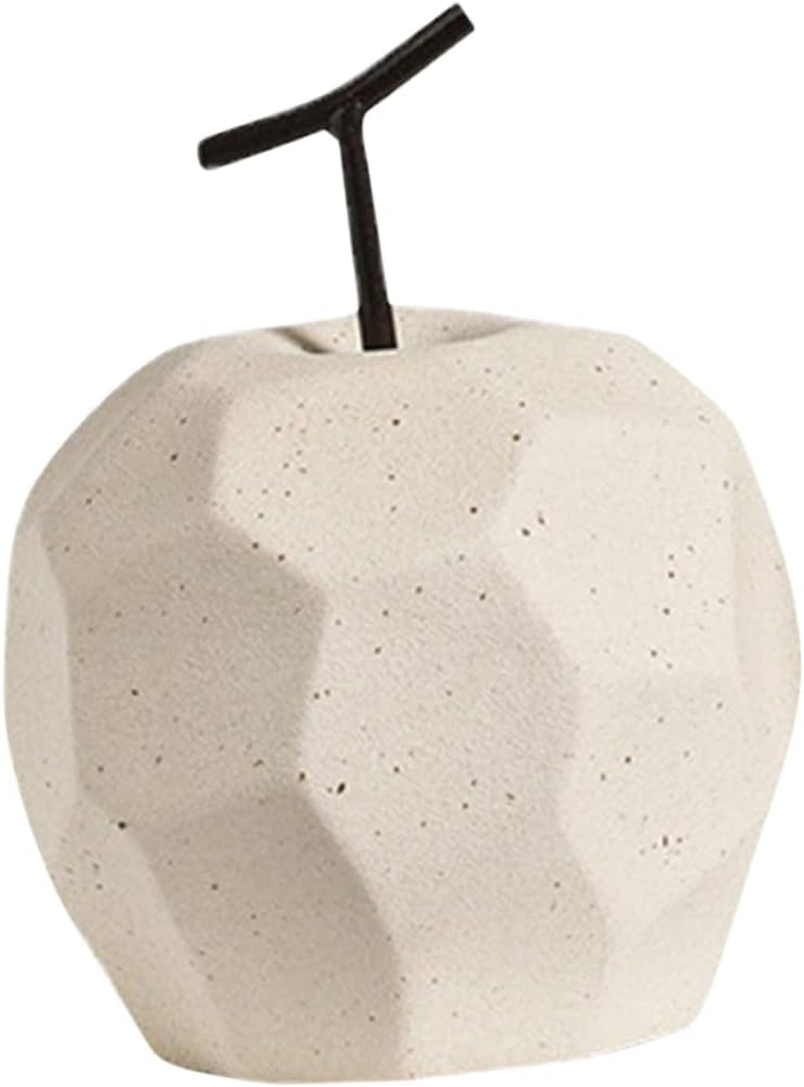 Alipis Ceramic Apple Decor Figurine Living Room Art