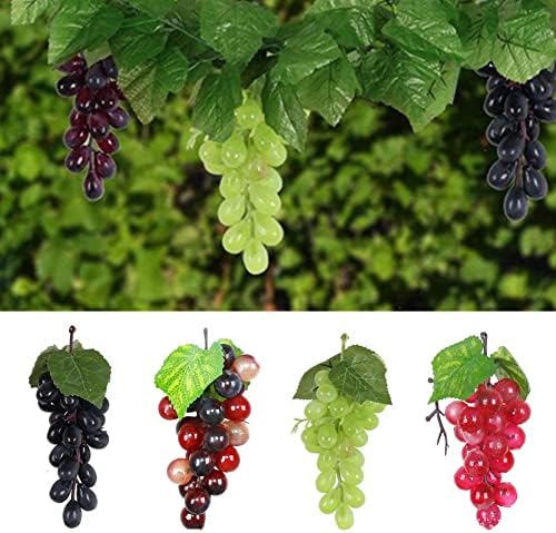 4 Bunches Artificial Grapes for Decoration