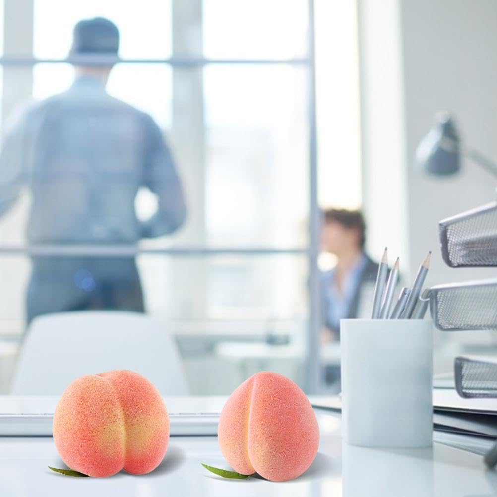 6PCS Artificial Peaches for Home Decor and Commercial Display