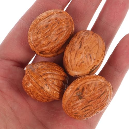 Artibetter 60 Pcs Artificial Walnut Decor Set