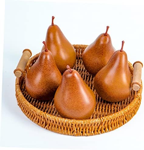iplusmile 2Pcs Lifelike Faux Pears Artificial Fruit Decor