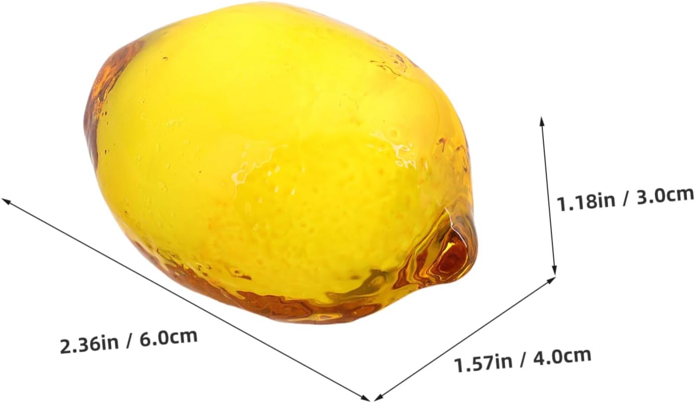 Zerodeko Realistic Artificial Lemon and Pear Decorations