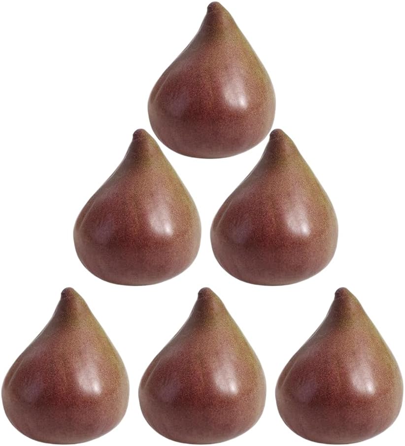 Leadigol Artificial Fig Decoration Set 6PCS Lifelike Fig Photography Props