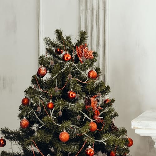Magiclulu 60pcs Artificial Lifelike Acorns for Seasonal Decor
