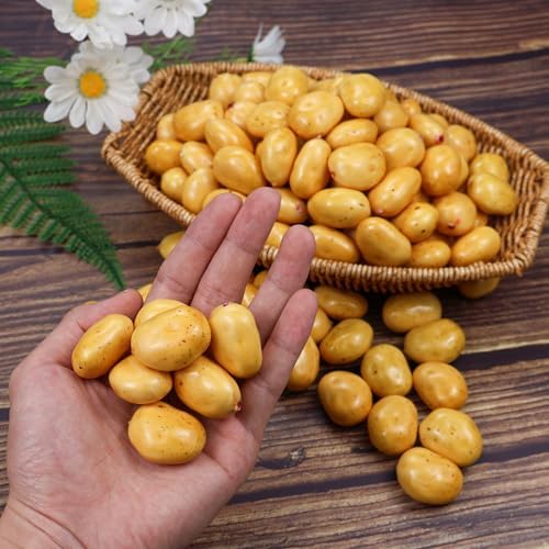 30pcs Mini Artificial Potatoes for Home Kitchen Decoration