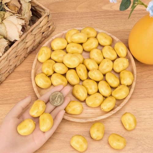 GORGECRAFT 40Pcs Artificial Foam Potatoes Decor Food