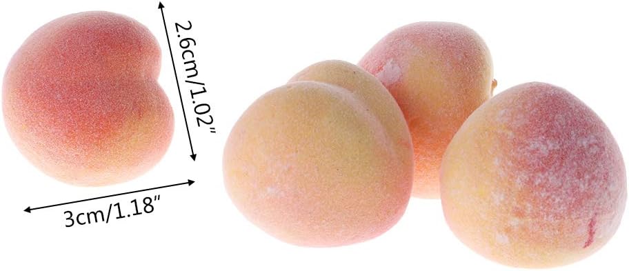 20pcs Artificial Peach Display for Home Party Decor