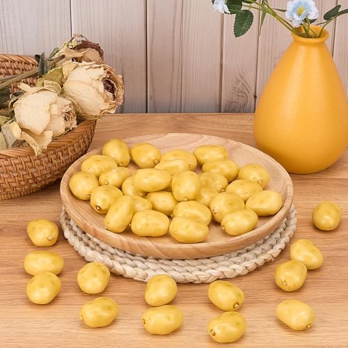 GORGECRAFT 40Pcs Artificial Foam Potatoes Decor Food