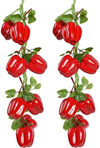 VIOCIWUO Artificial Bell Pepper String 2Pcs