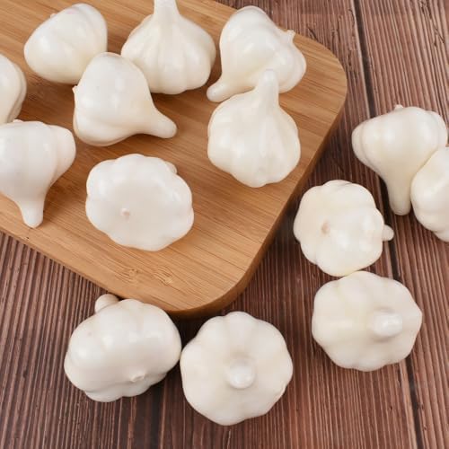 HUIANER Mini Artificial Garlic 40PCS 4cm Home Decor