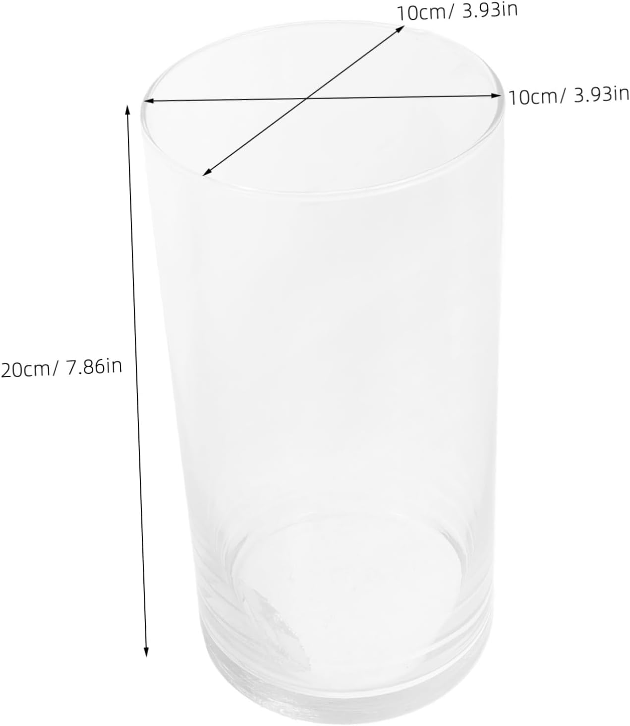 VINTORKY Hurricane Glass Candle Holder Cylinder Vase