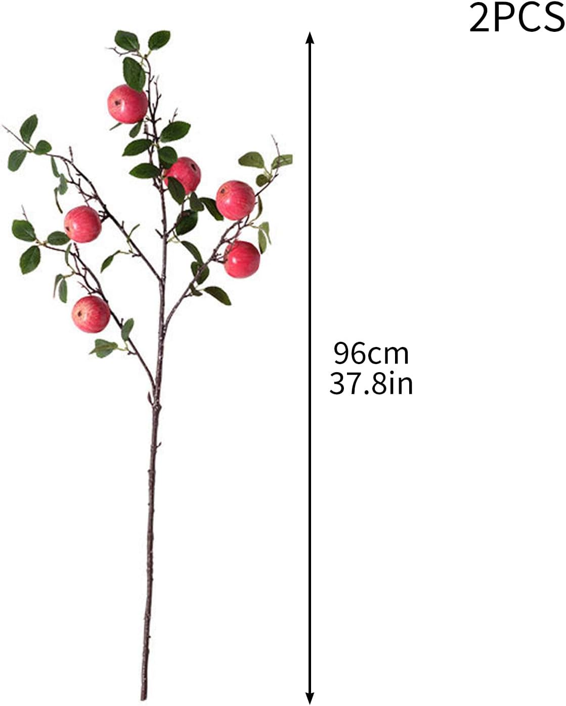 Lifelike Artificial Apple Branches for Home Decor