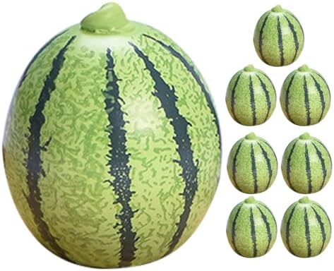 LOGOFUN 8pcs Mini Artificial Watermelon Models