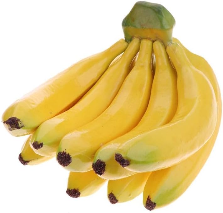 Lifelike Banana Bunch Artificial Fruit Decor