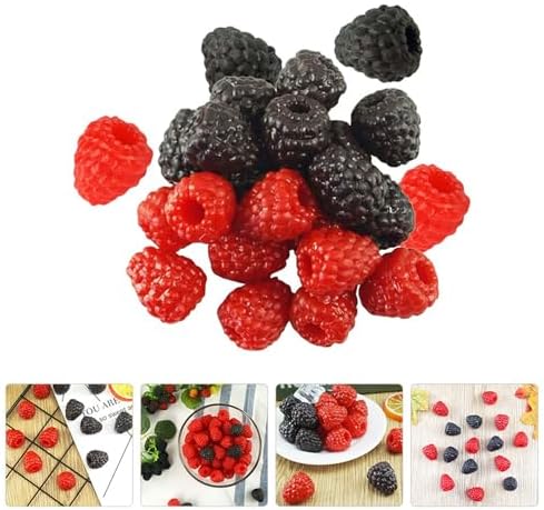 40 PCS Artificial Raspberry Photo Decor Prop
