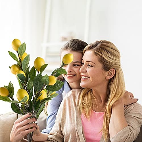 Artificial Lemon Branch for Vase Home Party Decor