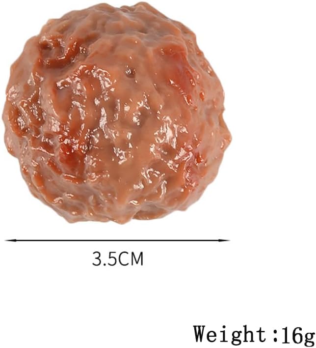 6pcs Artificial Lifelike Meatballs Photography Prop for Kitchen Display