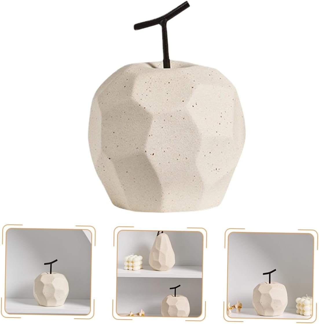 Unique Apple Ceramic Decor for Home and Desk