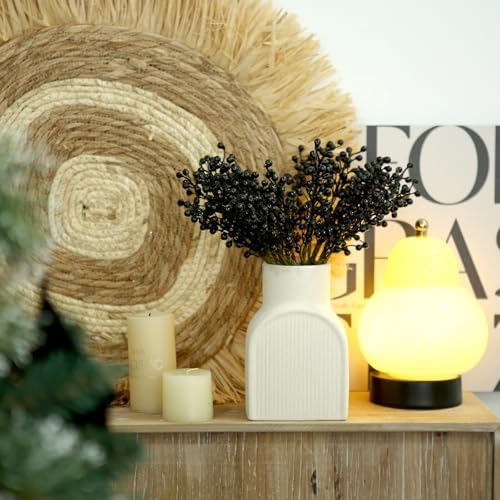 Artificial Black Berries 8 Pack for Christmas Decorations
