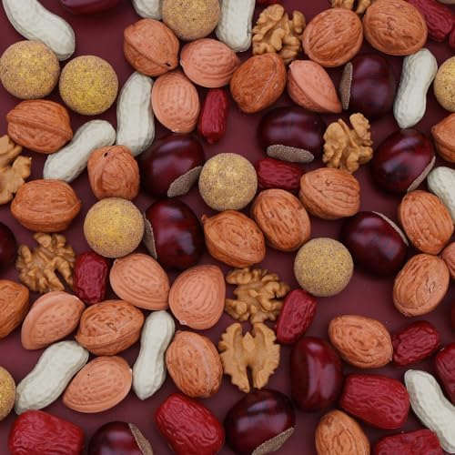 Gresorth 40pcs Artificial Walnut Display Decoration