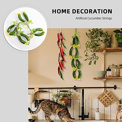 Fake Cucumber String Art for Home Kitchen Decor