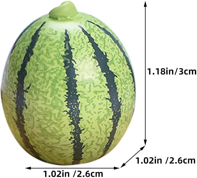 LOGOFUN 8pcs Mini Artificial Watermelon Models