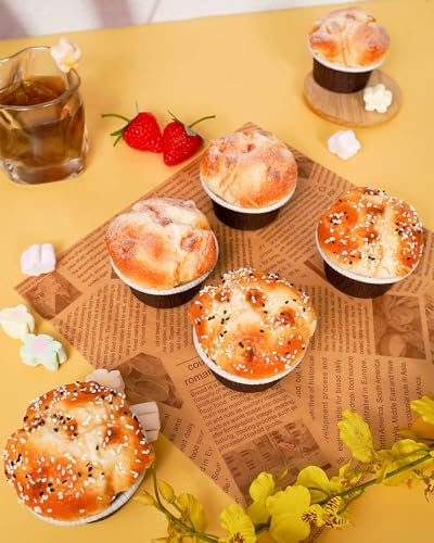 Vensovo 6 Pack Fake Cupcakes with Strawberries