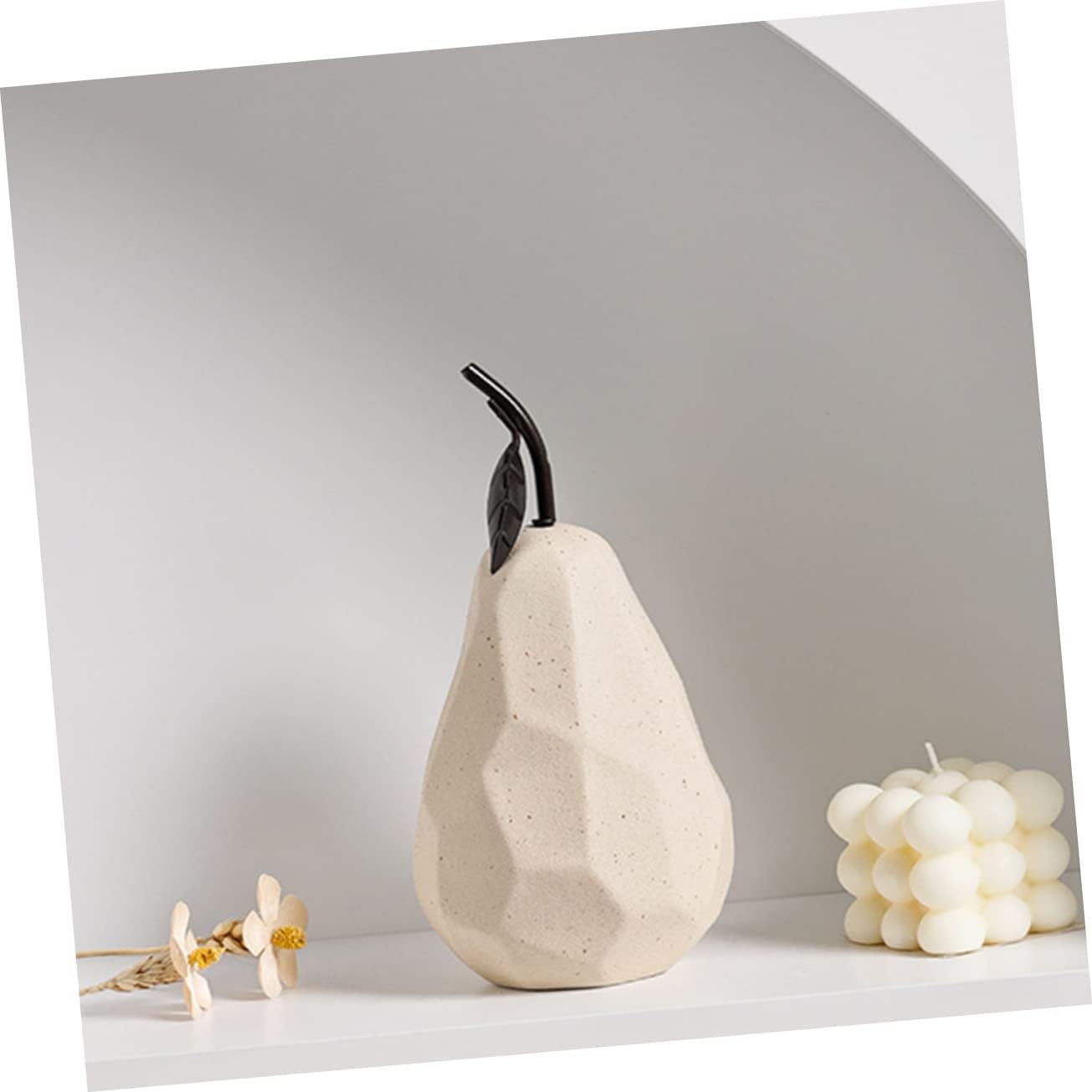 Cabilock Geometric Pear Ceramic Decor for Home