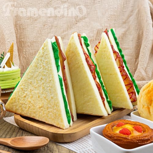 Framendino 4 Pack Artificial Sandwich Photo Props 1