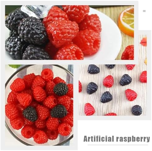 40 PCS Artificial Raspberry Photo Decor Prop
