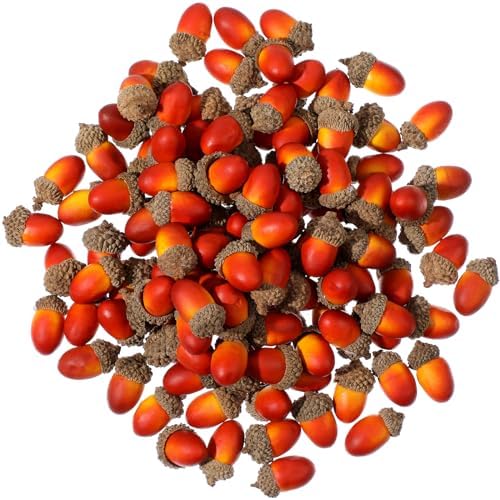 Pangda 60 Pack Artificial Acorns Lifelike for Decor