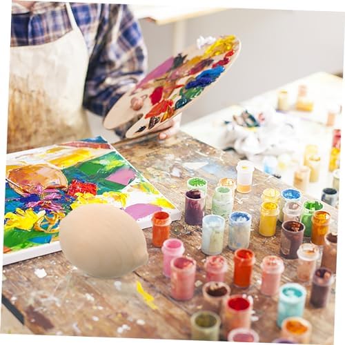NUOBESTY 5pcs Wooden Lemon Shapes for Painting