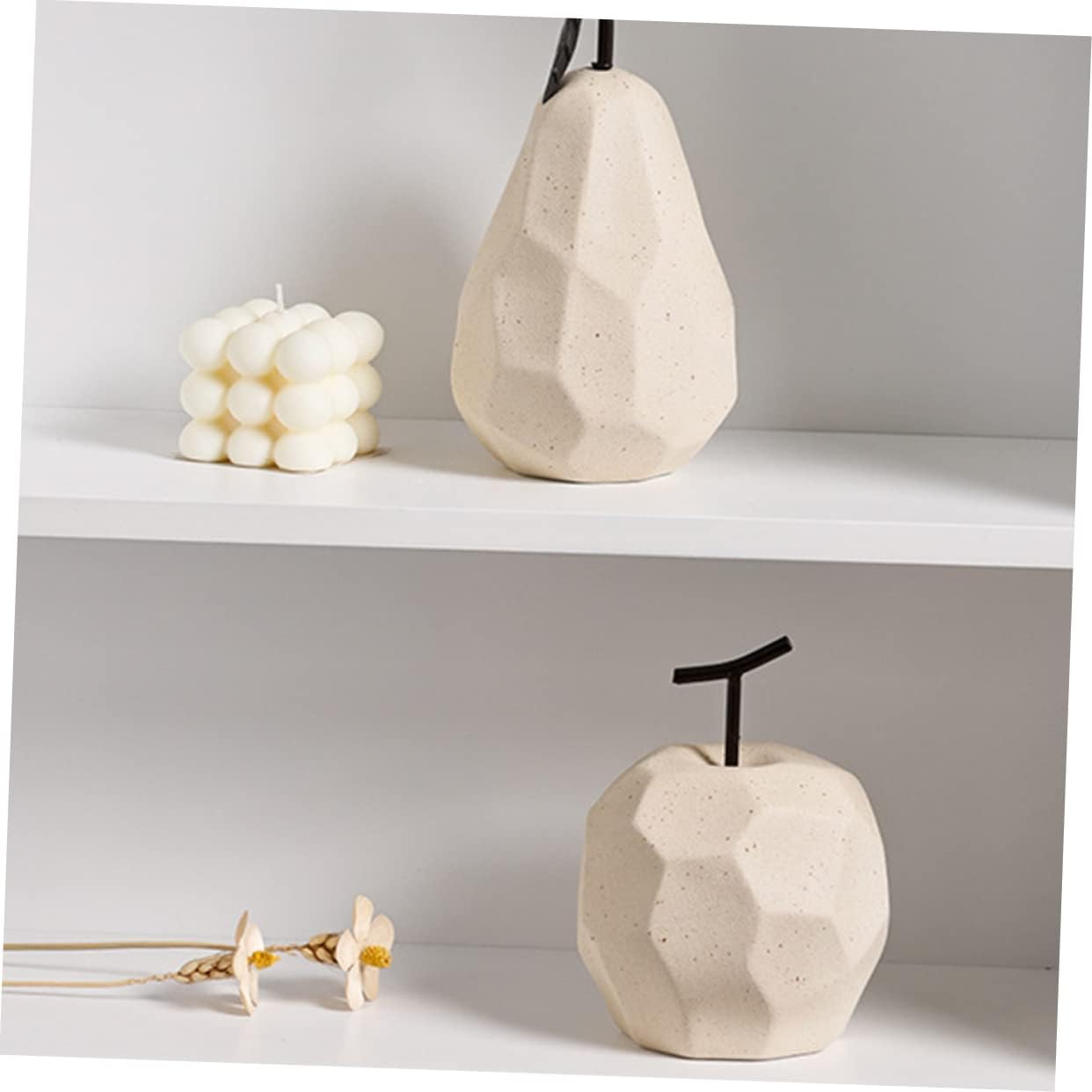 Geometric Apple Ceramic Desktop Decoration