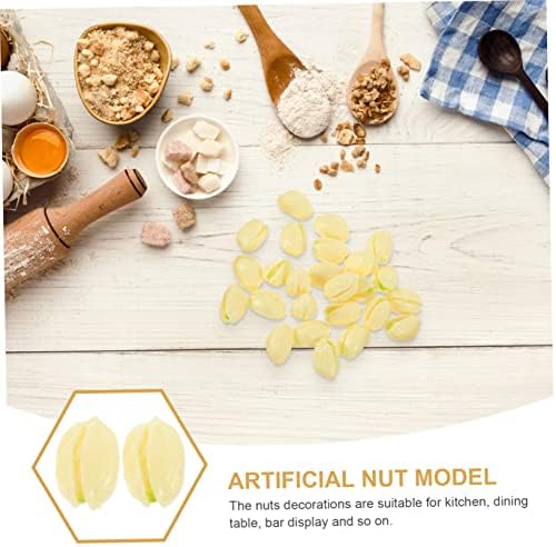 Lifelike Artificial Nuts Decorations 30pcs for Home and Photography