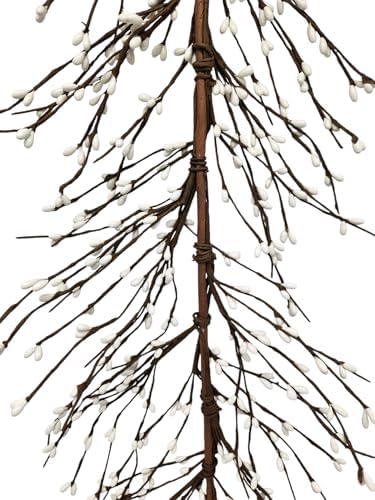 White Berries Garland 55 Ft for Home Decor