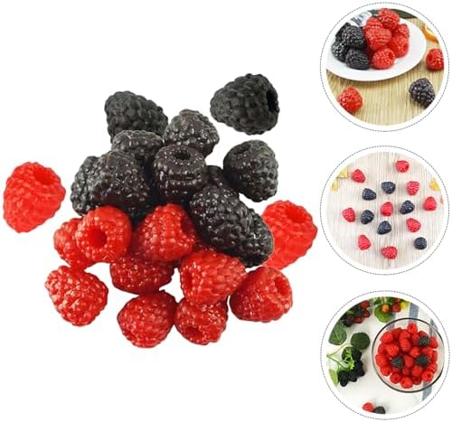 40 PCS Artificial Raspberry Photo Decor Prop