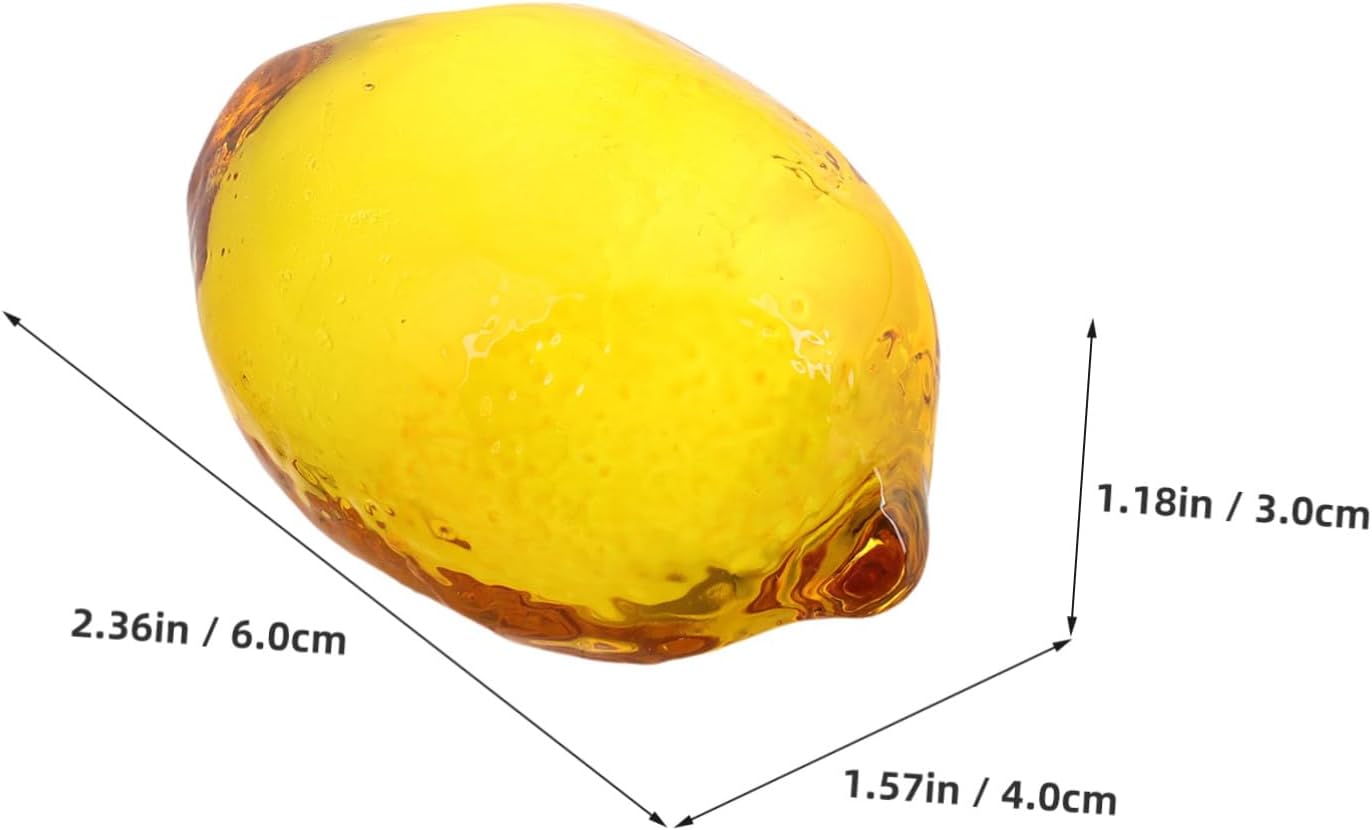 Cabilock Realistic Artificial Lemon Fruit Decoration
