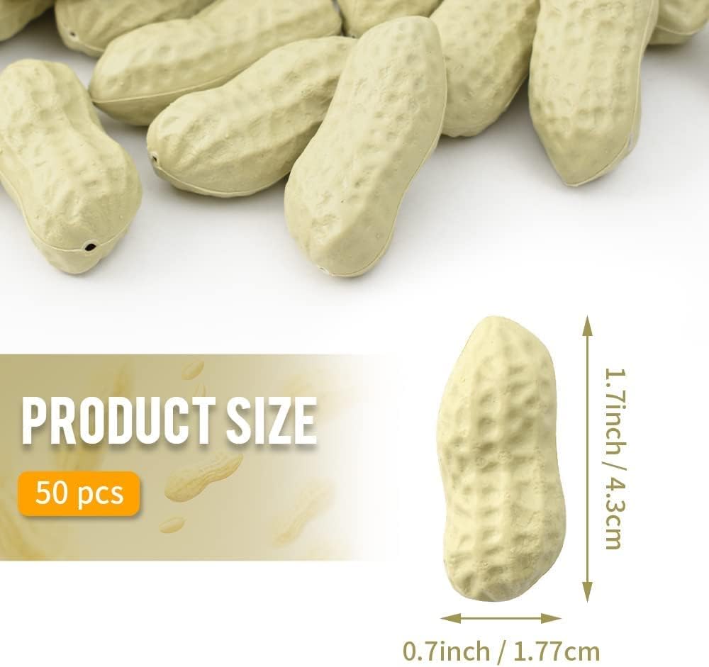 Artificial Peanuts for Home Kitchen Decor and Teaching 50PCS